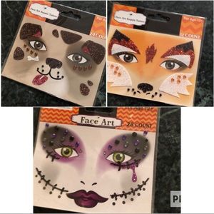 Face and body temp art decals